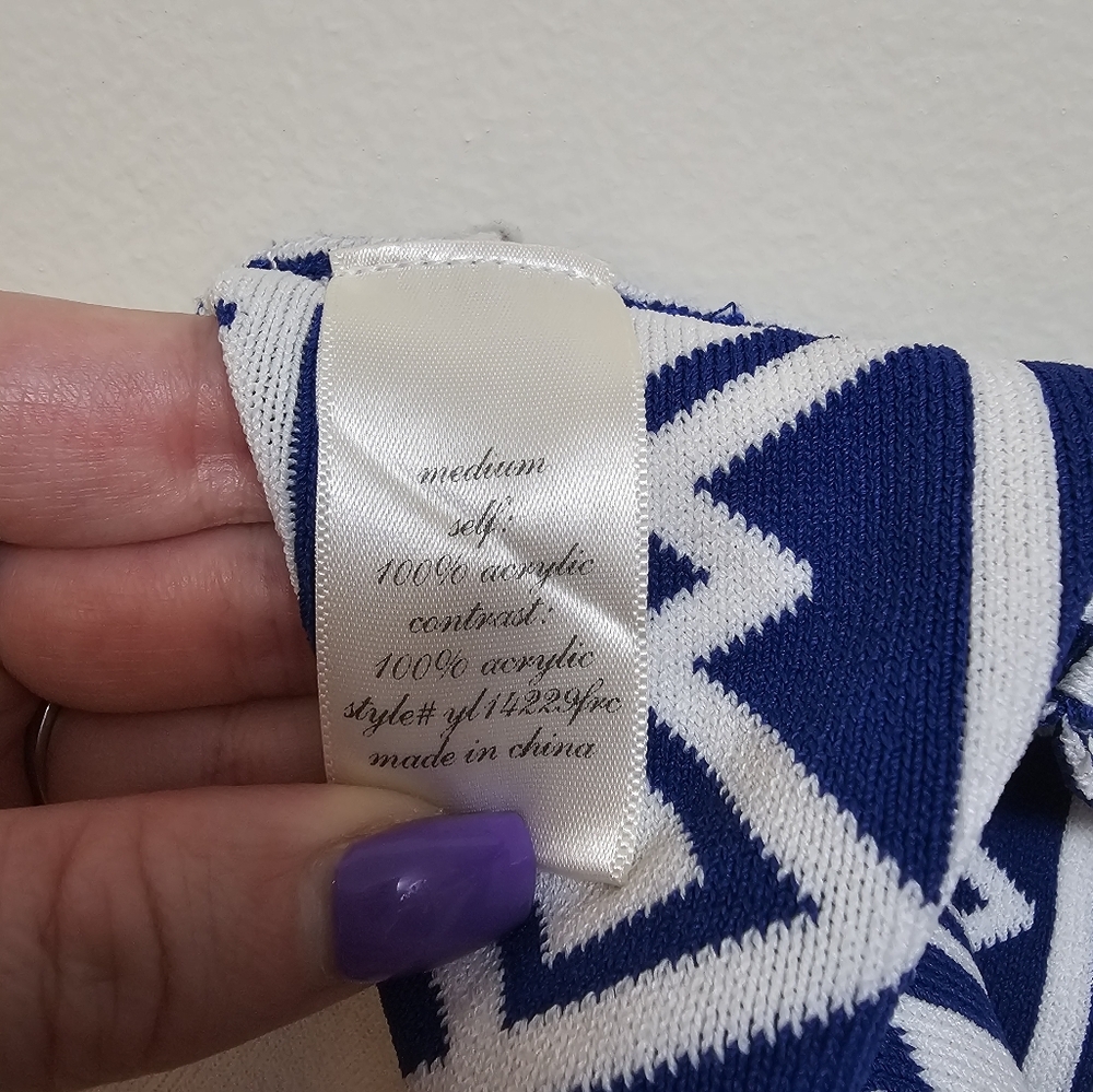 Blue Rain Medium mini skater skirt blue/white - Picture 6 of 6